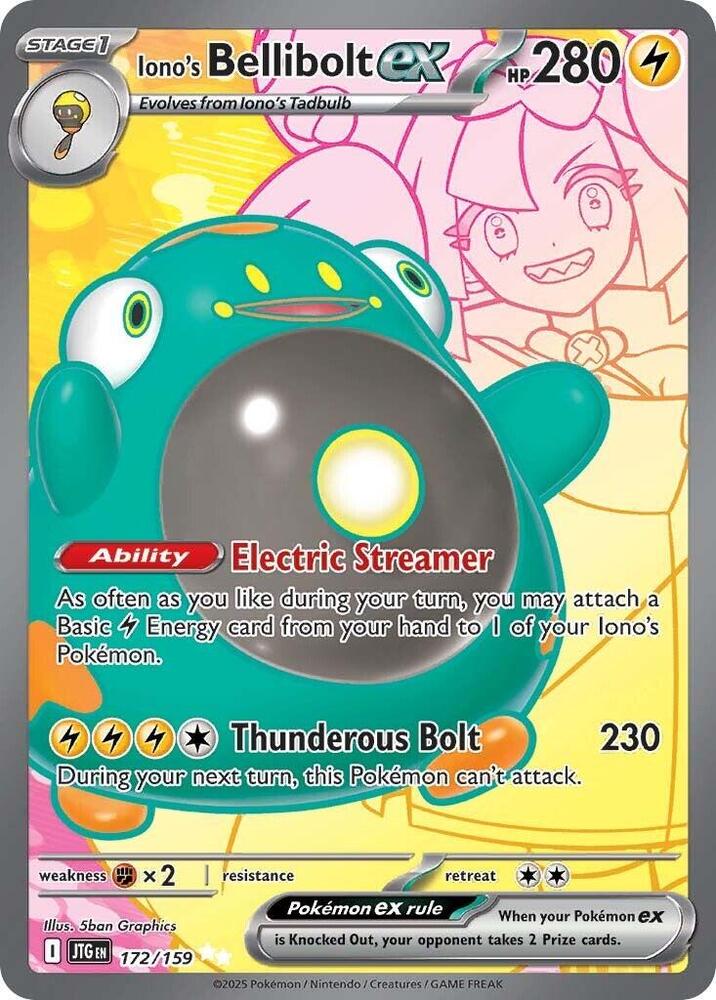 Iono's Bellibolt Ex - 172/159 - SV: Journey Together (JTG)