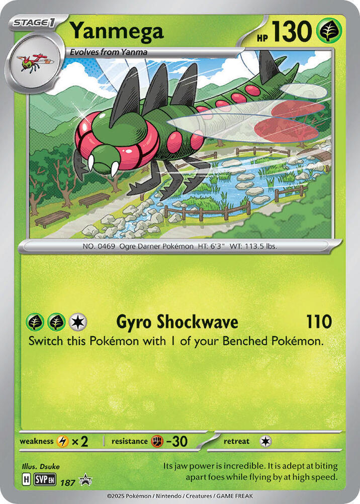 Yanmega - 187 - SV01: Scarlet & Violet Base Set (SVI) (Cosmos Holo)