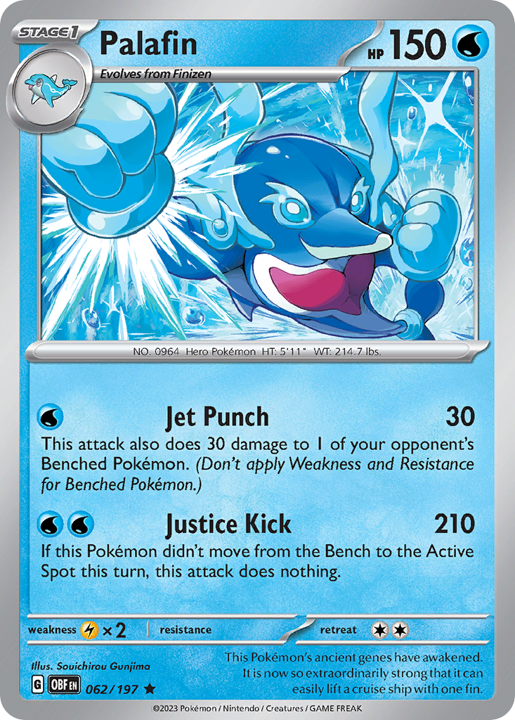 Palafin - 062/197 - Obsidian Flames (Holo)