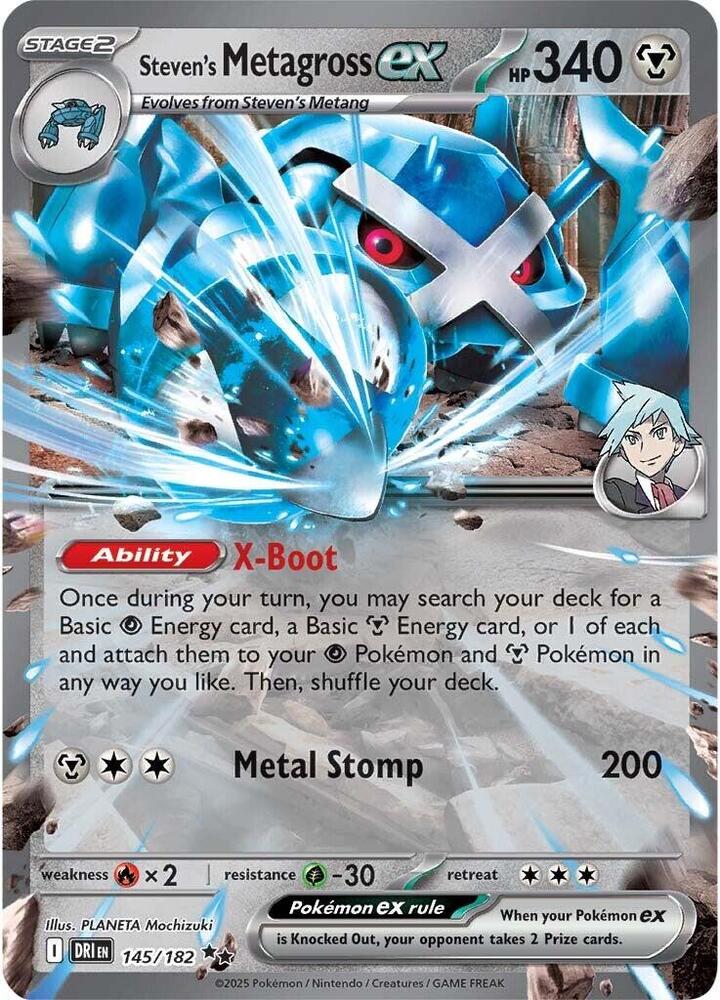 Steven's Metagross ex - 145/182 - SV10: Destined Rivals