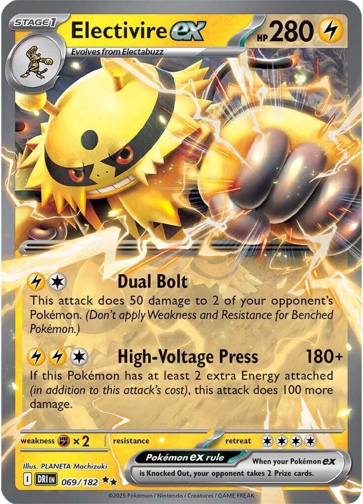Electivire ex - 069/182 - SV: Destined Rivals (DRI)