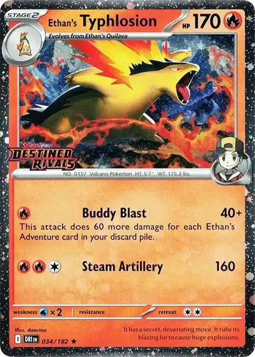 Ethan's Typhlosion - 034/182 - SV: Destined Rivals (DRI) (PreRelease)