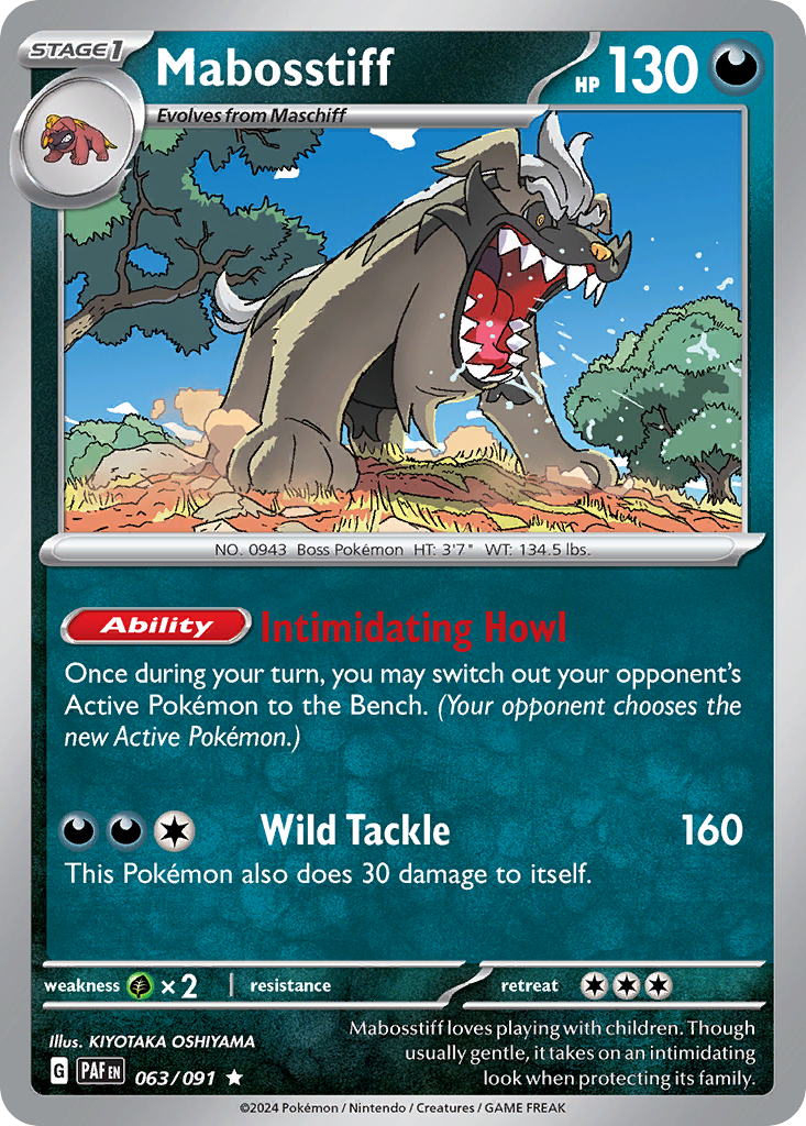 Mabosstiff - 063/091 - Paldean Fates (Holo)