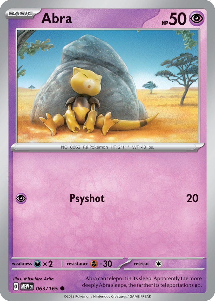 Abra - 063/165 -SV: Scarlet & Violet 151 (MEW)
