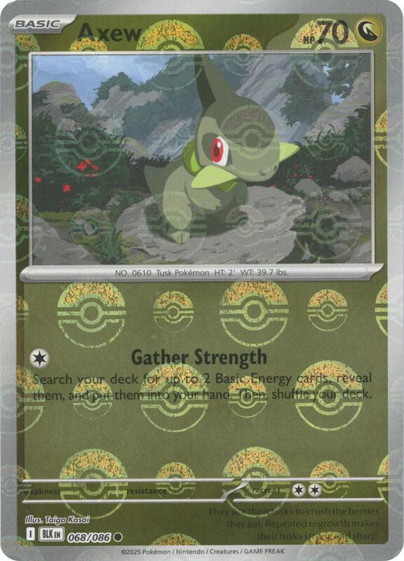 Axew - 068/086 - SV: Black Bolt (BLK) (Poke Ball Pattern)