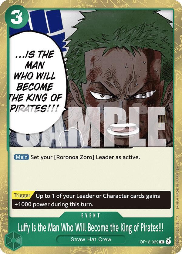 Luffy Is the Man Who Will Become the King of Pirates!!! - Legacy of the Master (OP12) (Foil)