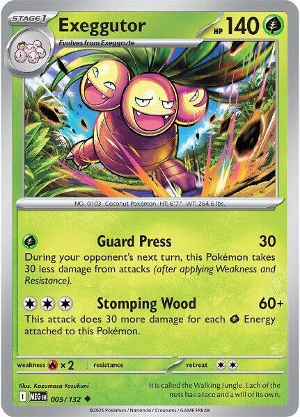 Exeggutor  - 005/132  - Mega Evolution (me01) (Reverse Holo)