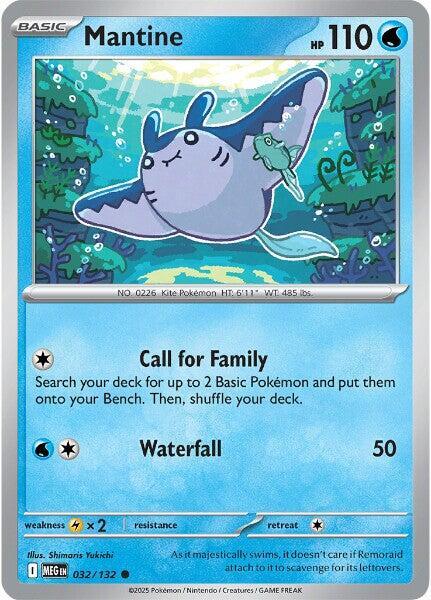 Mantine  - 032/132  - Mega Evolution