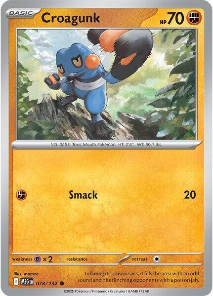 Croagunk  - 078/132  - Mega Evolution(Reverse Holo)