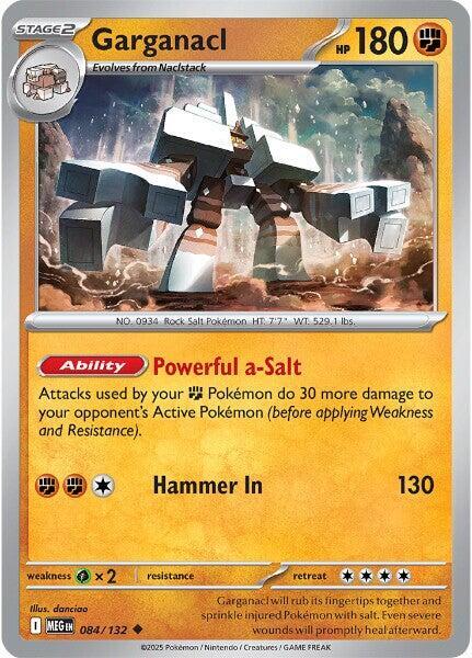 Garganacl  - 084/132  - Mega Evolution(Reverse Holo)