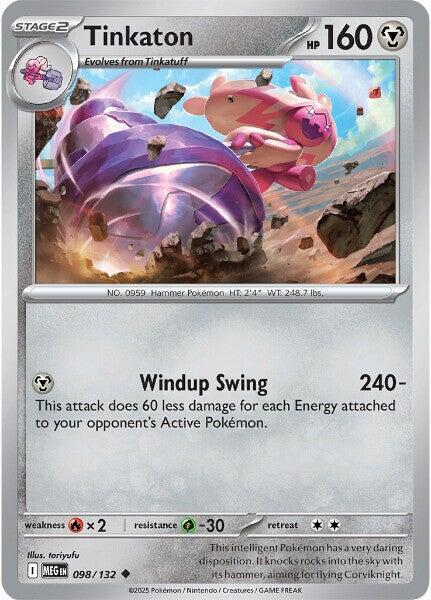 Tinkaton  - 098/132  - Mega Evolution(Reverse Holo)