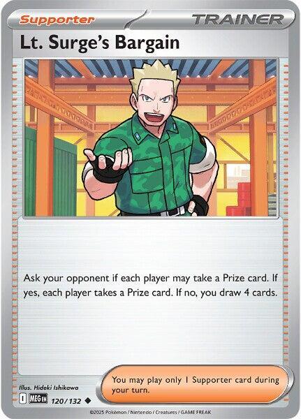 Lt. Surge's Bargain  - 120/132  - Mega Evolution