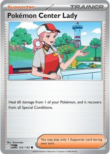 Pokemon Center Lady  - 123/132  - Mega Evolution(Reverse Holo)