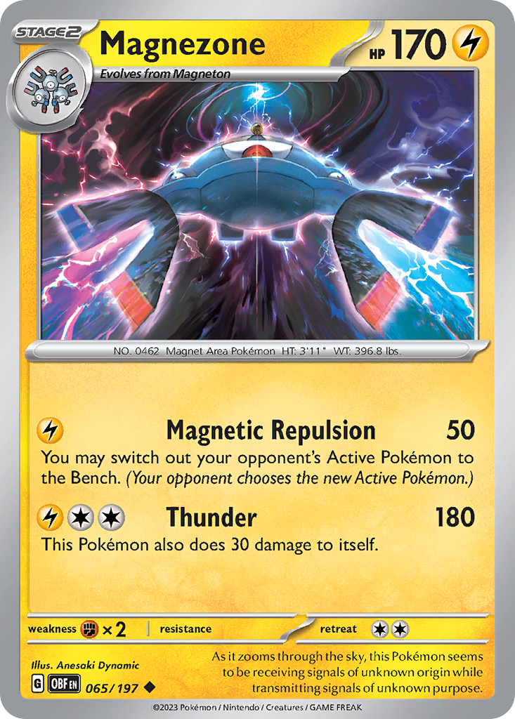 Magnezone - 065/197 - Obsidian Flames (Reverse Holo)