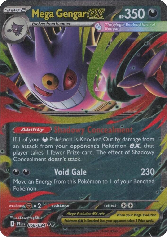 Mega Gengar ex - 056/094 - Phantasmal Flames (PFL)