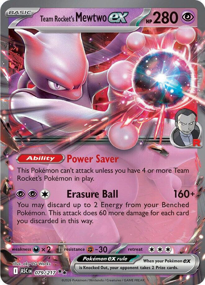 Team Rocket's Mewtwo ex - 079/217 - Ascended Heroes (ASC)