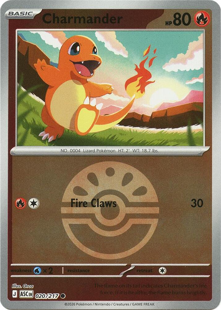 Charmander - 020/217 - Ascended Heroes (me02.5) (Friend Ball)