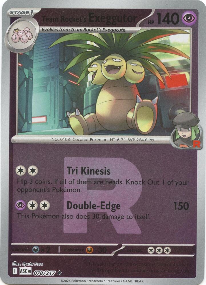 Team Rocket's Exeggutor - 078/217 - Ascended Heroes (me02.5) (Team Rocket)