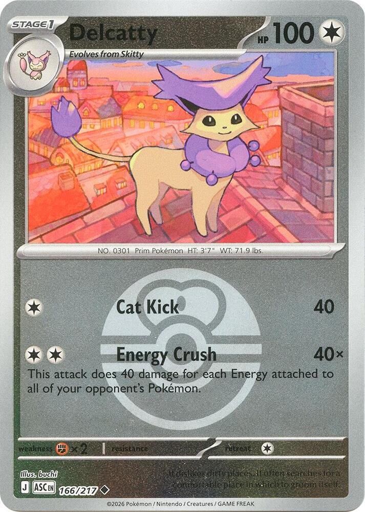 Delcatty - 166/217 - Ascended Heroes (me02.5) (Love Ball)