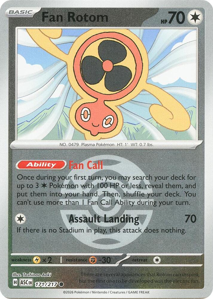 Fan Rotom - 171/217 - Ascended Heroes (me02.5) (Dusk Ball)