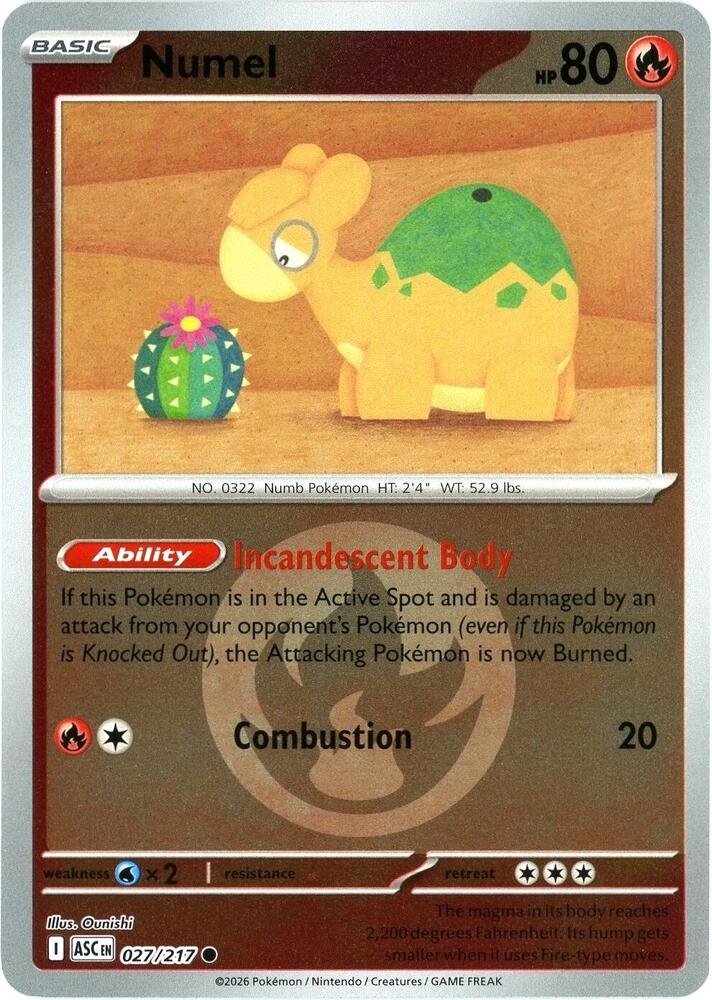 Numel - 027/217 - Ascended Heroes (me02.5) (Energy Symbol Pattern)