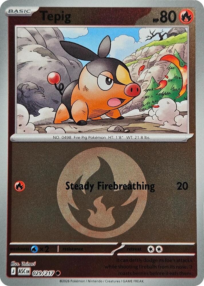Tepig - 029/217 - Ascended Heroes (me02.5) (Energy Symbol Pattern)