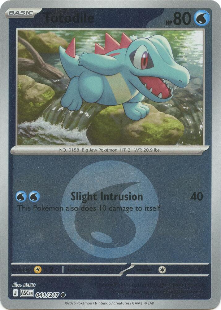 Totodile - 041/217 - Ascended Heroes (me02.5) (Energy Symbol Pattern)