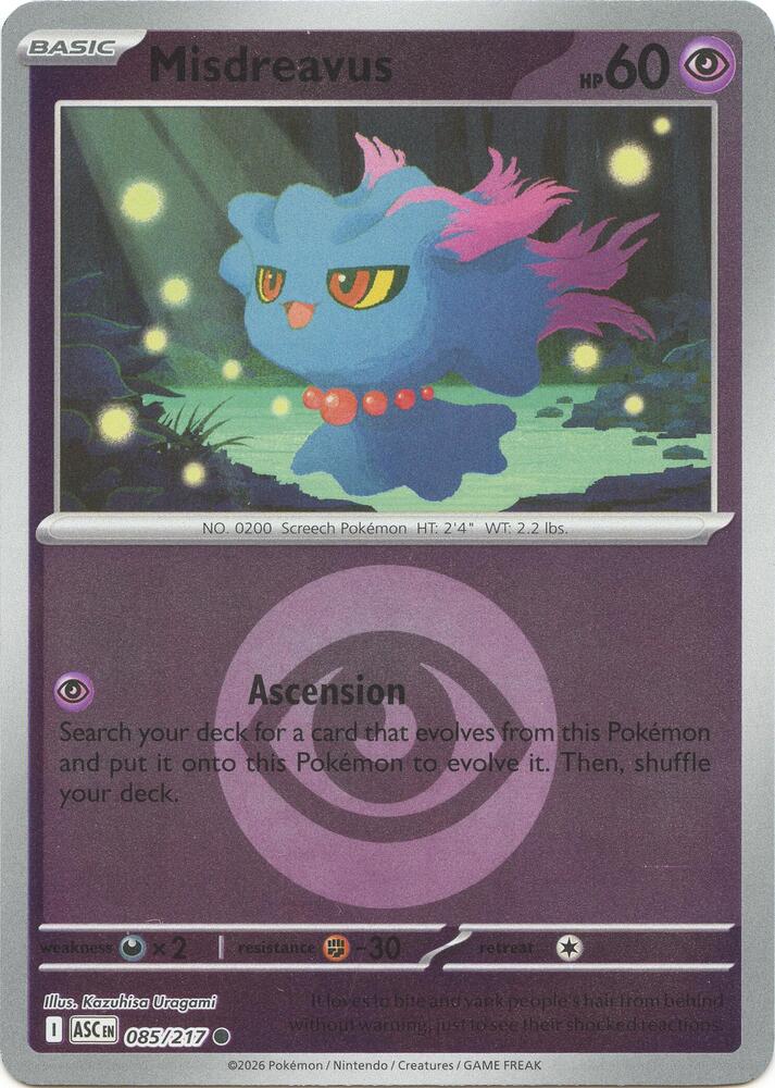 Misdreavus - 085/217 - ME: Ascended Heroes (ASC) (Energy Symbol Pattern)