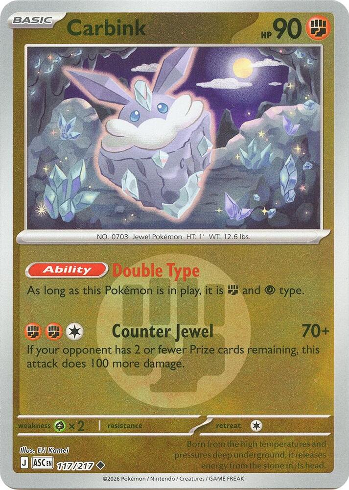 Carbink - 117/217 - Ascended Heroes (me02.5) (Energy Symbol Pattern)