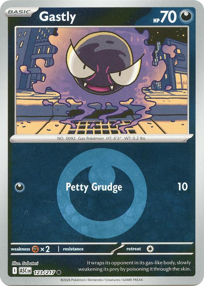 Gastly - 123/217 - Ascended Heroes (me02.5) (Energy Symbol Pattern)