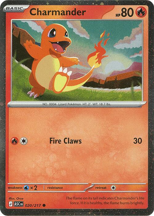 Charmander - 020/217 (Cosmos Holo) - ME: Ascended Heroes (ASC)