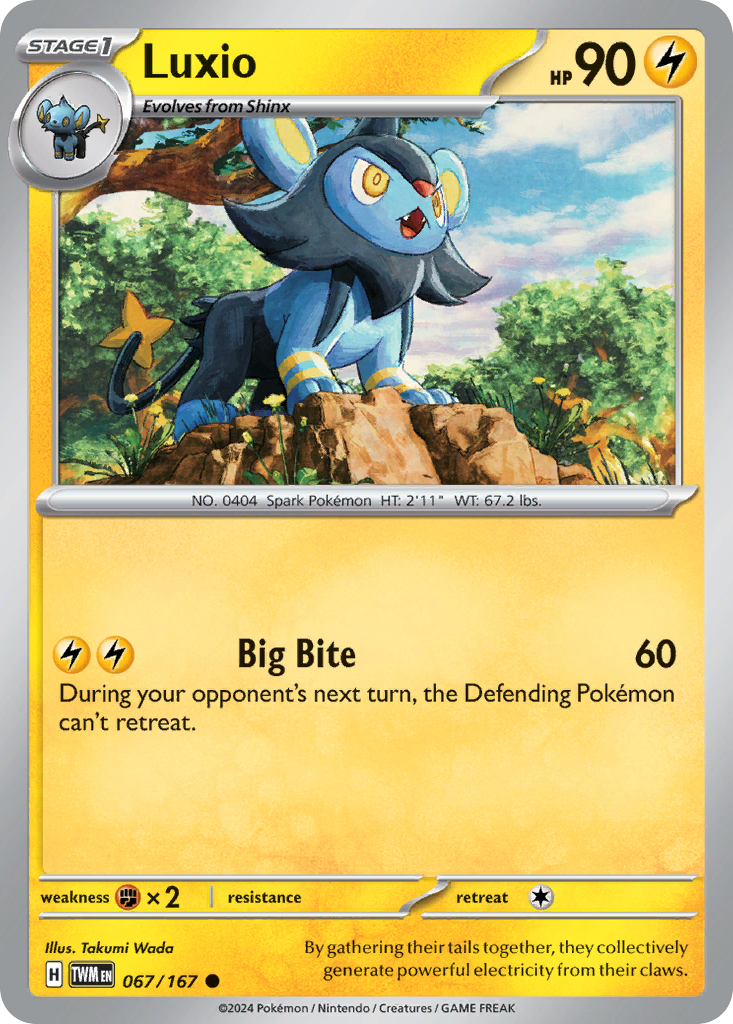 Luxio - 067/167 - Twilight Masquerade (Reverse Holo)