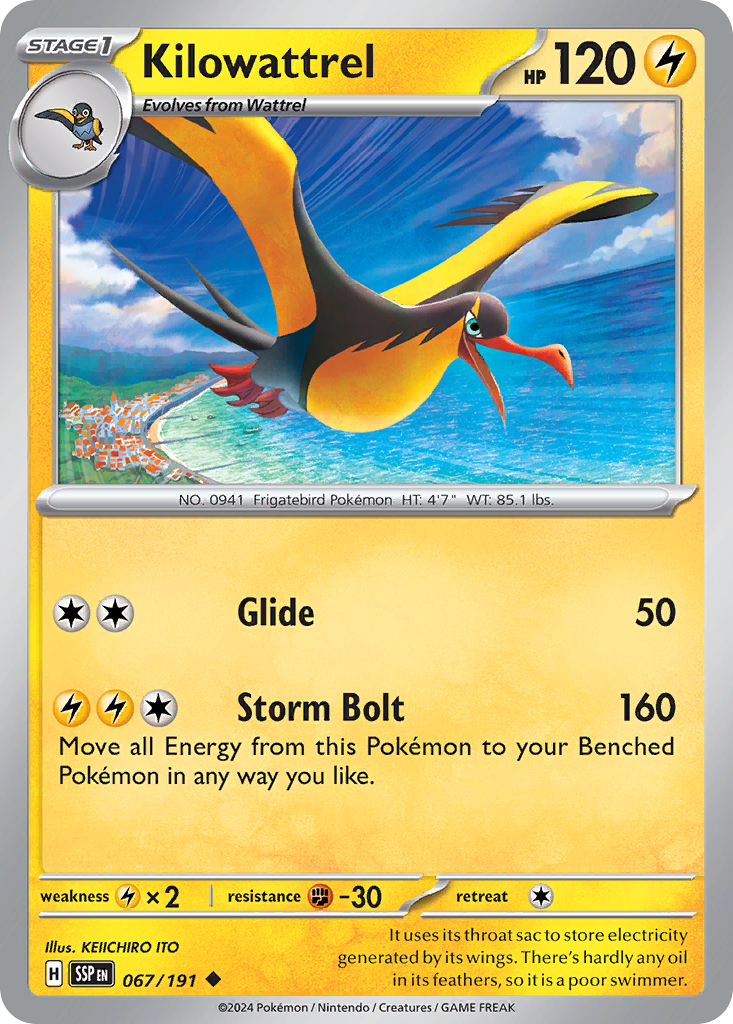 Kilowattrel- 067/191 - Surging Sparks