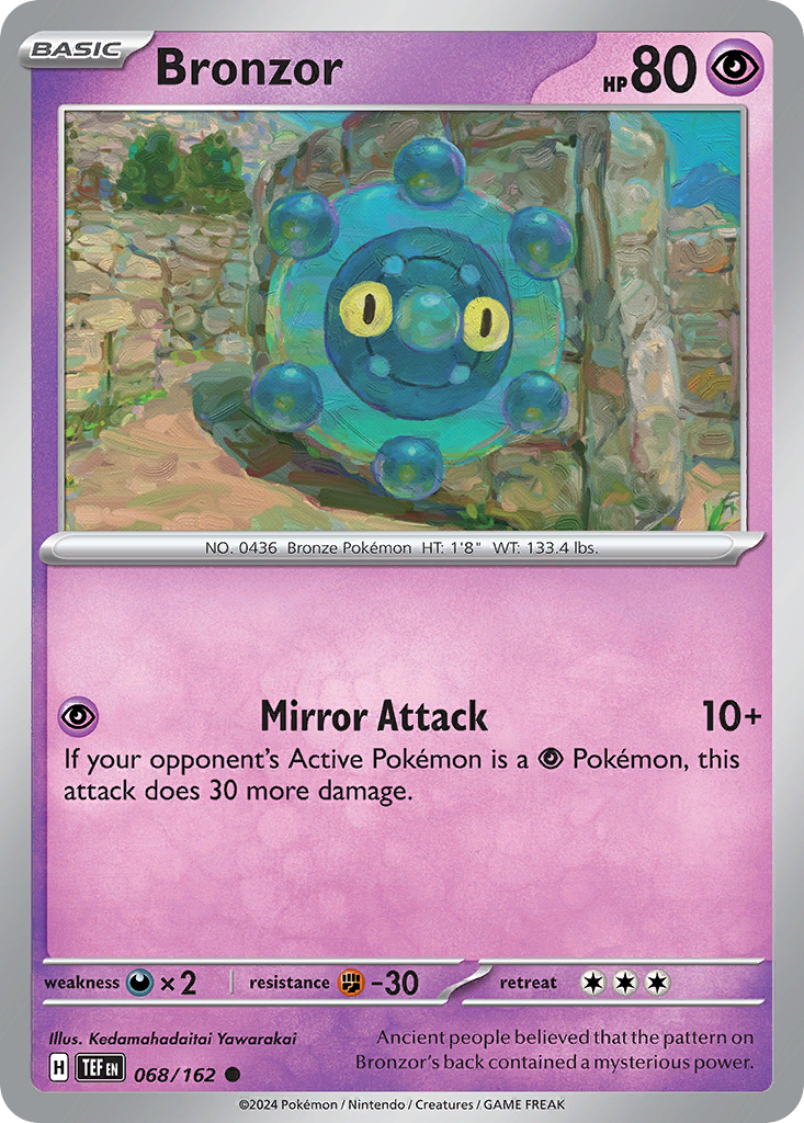 Bronzor - 068/162 - Temporal Forces (Reverse Holo)