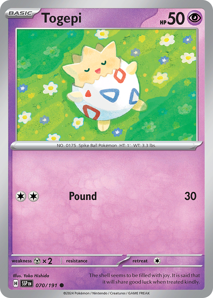 Togepi- 070/191 - Surging Sparks (Reverse Holo)