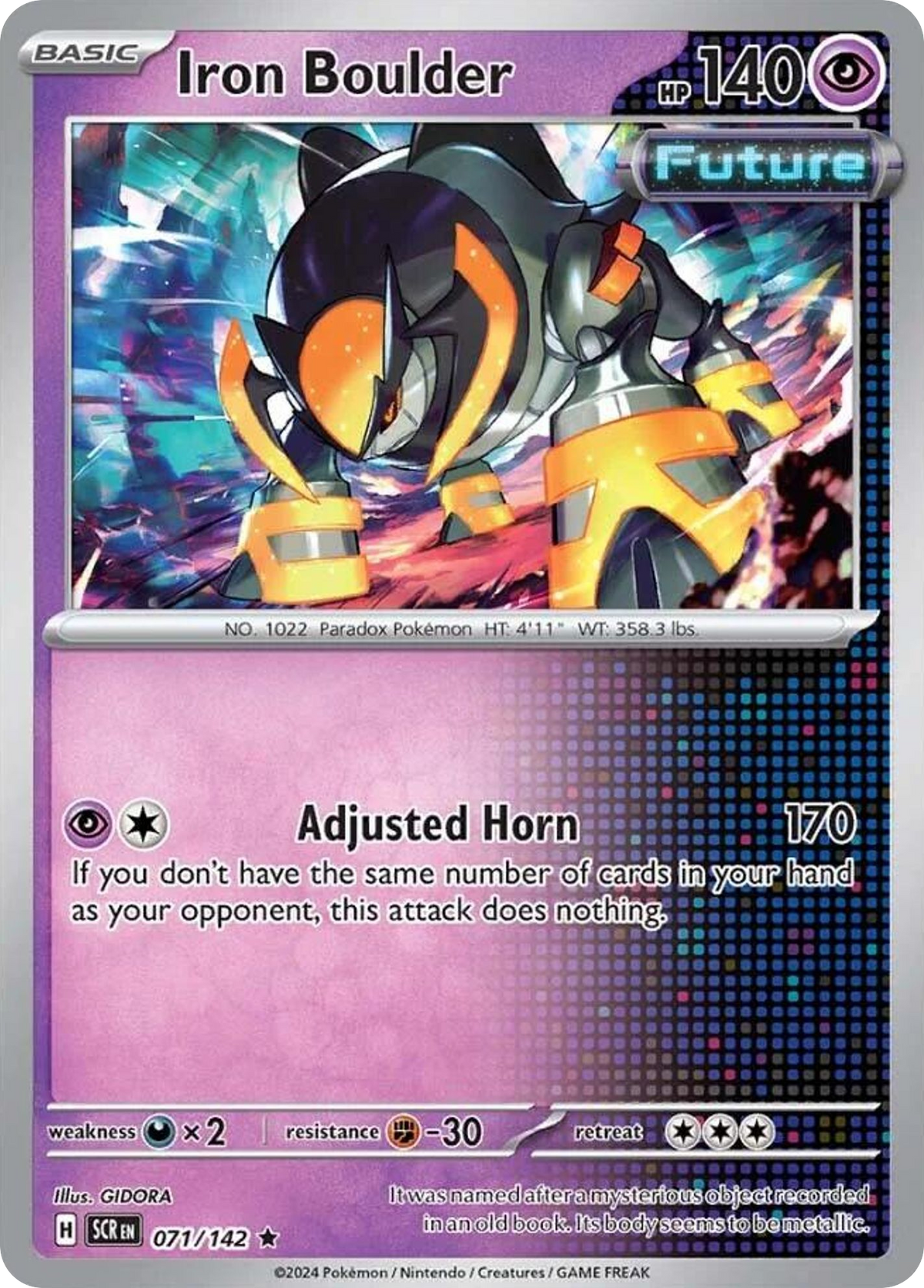 Iron Boulder- 071/142 - Stellar Crown (Holo)