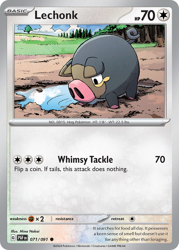Lechonk - 071/091 - Paldean Fates