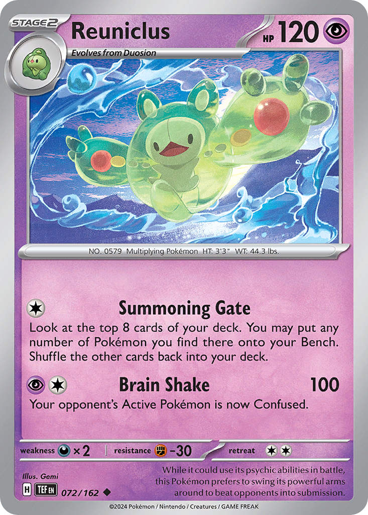 Reuniclus - 072/162 - Temporal Forces (Reverse Holo)
