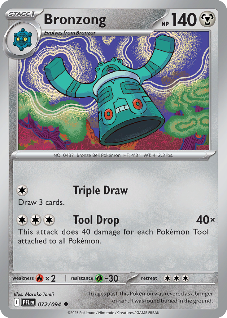 Bronzong- 072/094 - Phantasmal Flames (Reverse Holo)