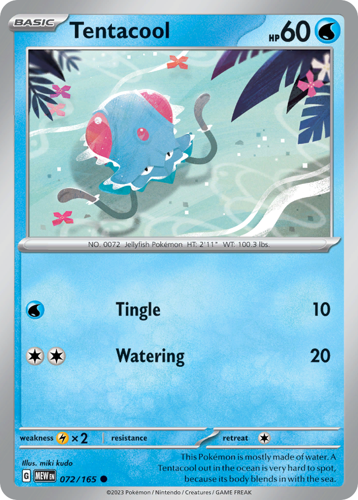 Tentacool - 072/165 -SV: Scarlet & Violet 151 (MEW)