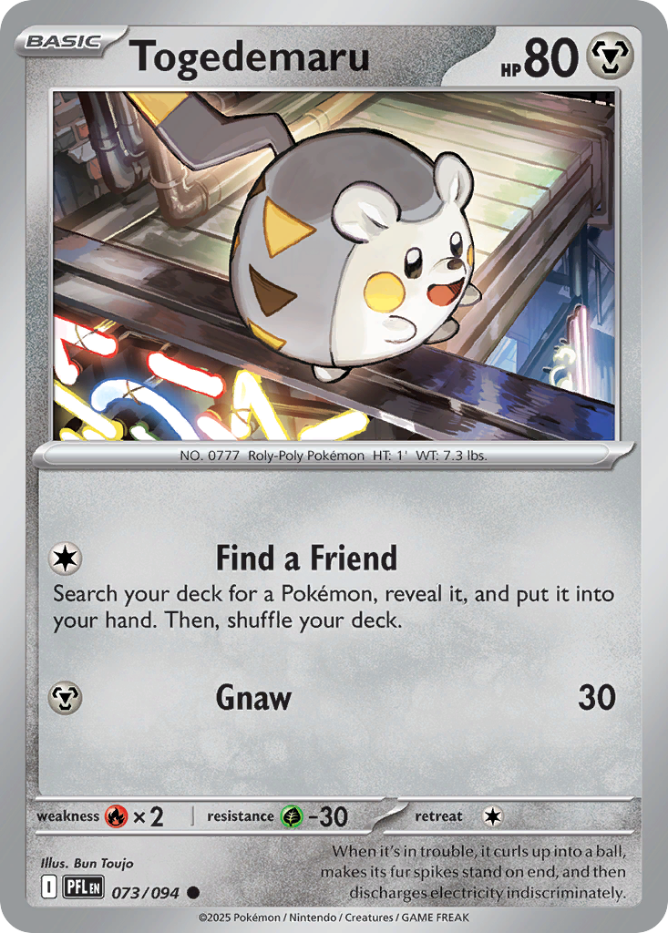 Togedemaru - 073/094 - Phantasmal Flames