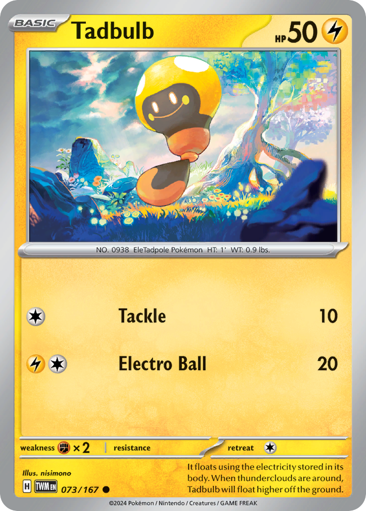 Tadbulb - 073/167 - Twilight Masquerade (Reverse Holo)