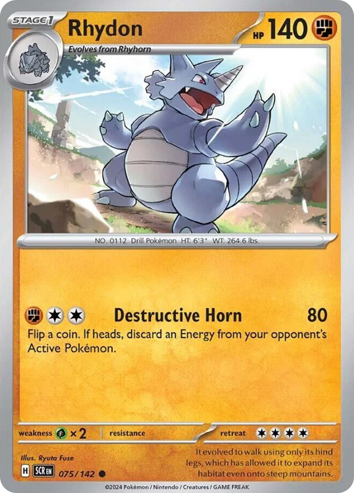 Rhydon- 075/142 - Stellar Crown
