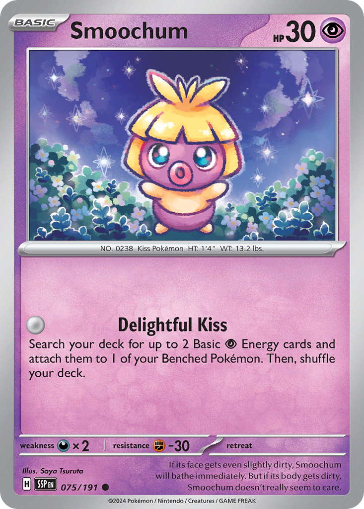 Smoochum- 075/191 - Surging Sparks (Reverse Holo)