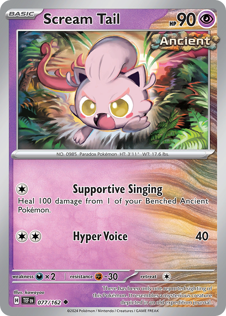 Scream Tail - 077/162 - Temporal Forces (Reverse Holo)