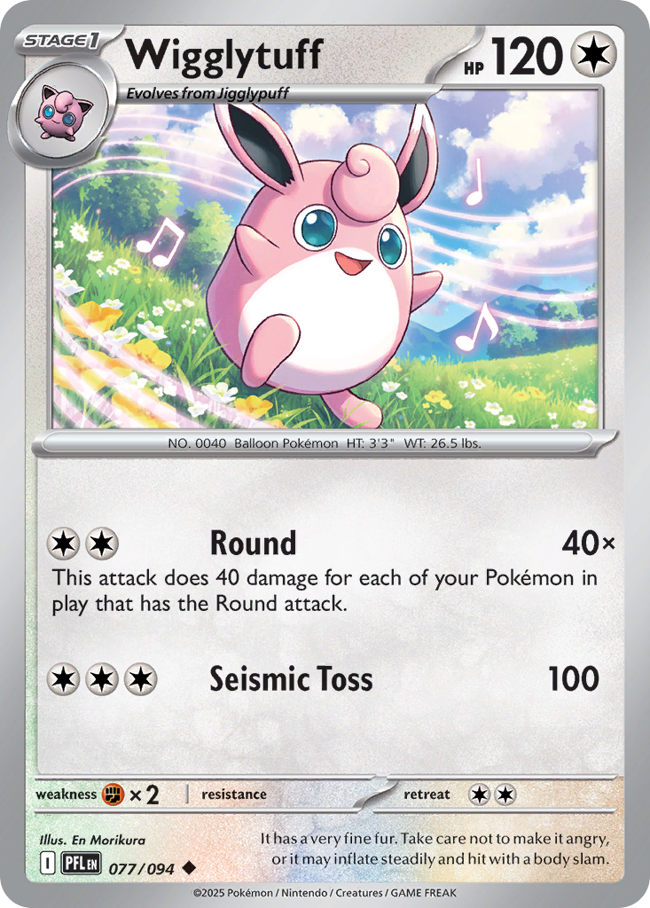 Wigglytuff - 077/094 - Phantasmal Flames (Reverse Holo)