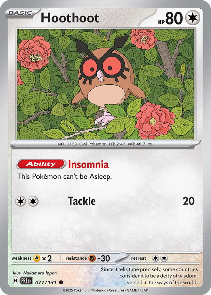 Hoothoot- 077/131 - Prismatic Evolutions