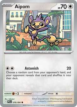 Aipom - 078/094 - Phantasmal Flames (PFL)