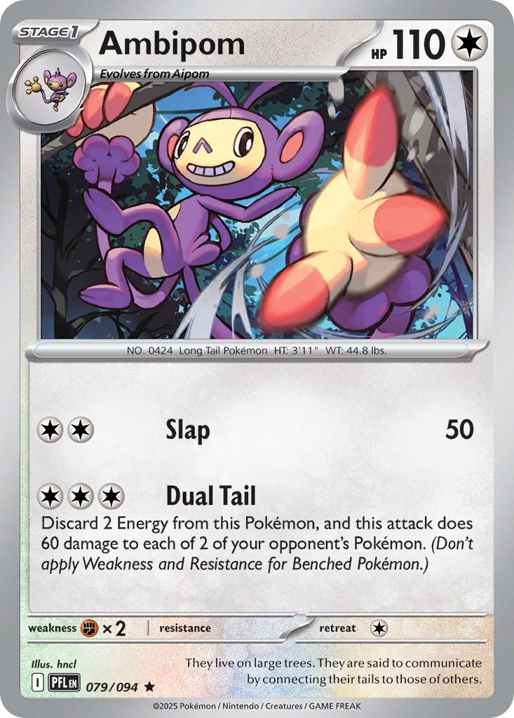 Ambipom - 079/094 - Phantasmal Flames (Reverse Holo)