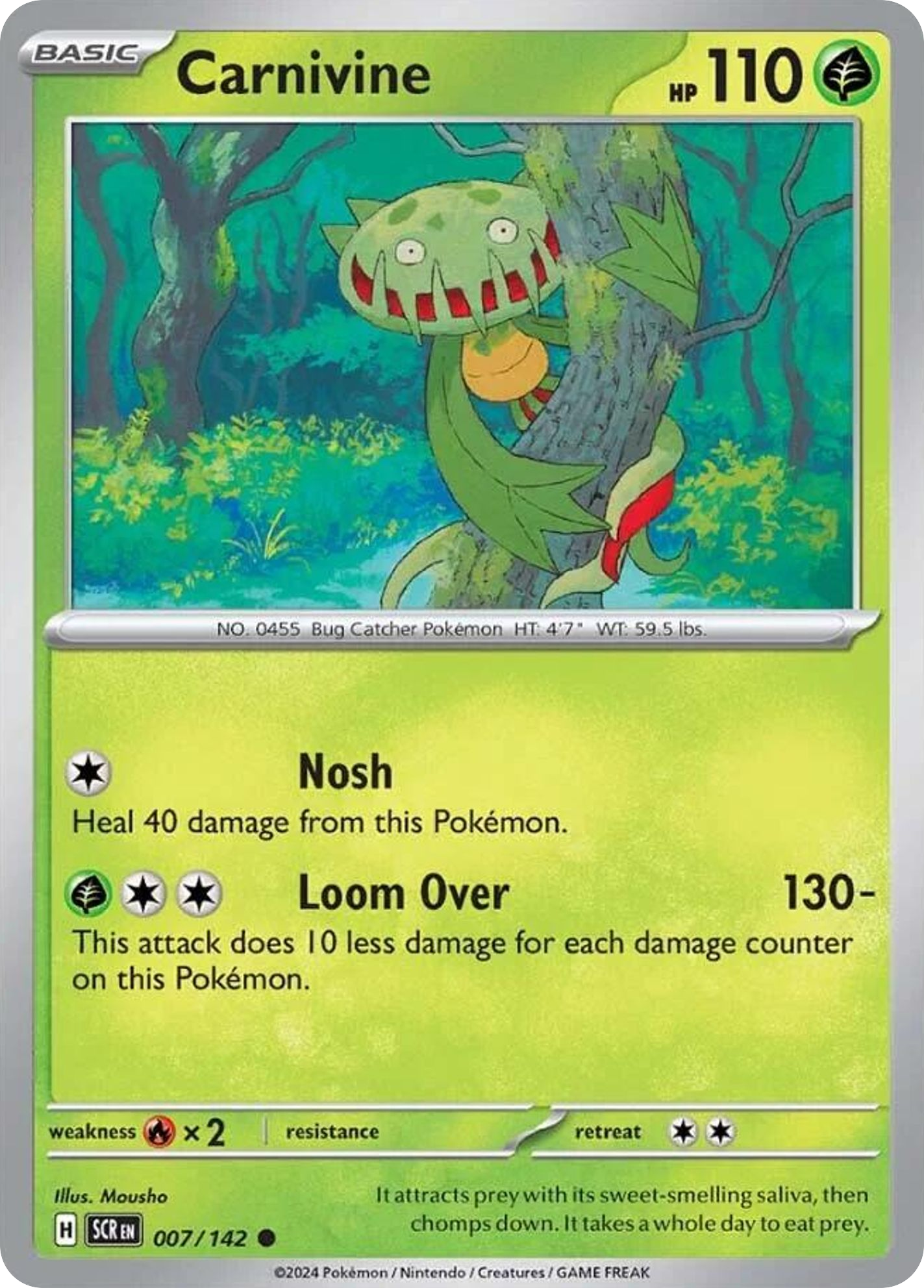 Carnivine- 007/142 - Stellar Crown (Reverse Holo)